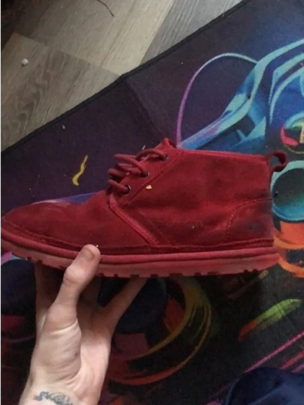 Men's Red Suede Casual UGG Boots